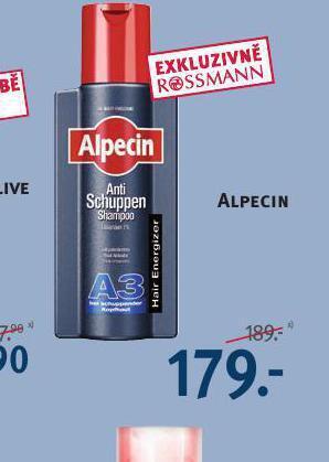 Rossmann Alpecin šampon nabídka