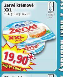 Norma Žervé krémové nabídka