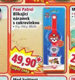 Blikajicí náramek s cukrovinkou