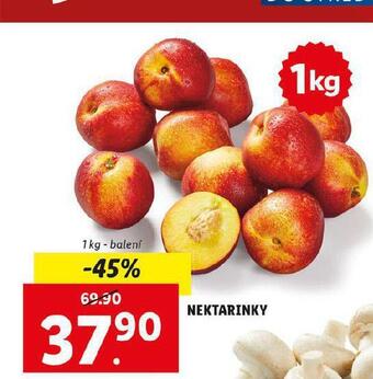 Lidl Nektarinky nabídka