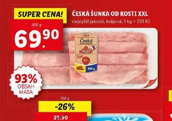 Lidl Česká šunka od kosti nabídka