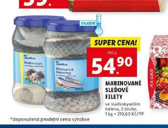 Marinované sleďové filety