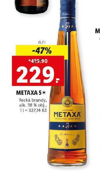 Lidl Metaxa 5* nabídka
