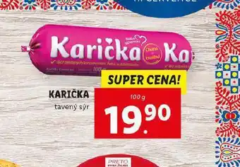 Lidl Karička tavený sýr nabídka