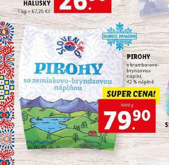 Lidl Pirohy nabídka