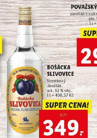 Lidl Bošácka slivovice nabídka