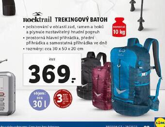 Lidl Trekingový batoh nabídka