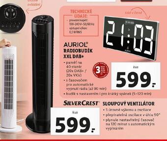 Lidl Sloupový ventilátor nabídka