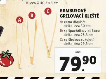 Lidl Bambusové grilovací kleště nabídka