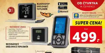 Lidl Bluetooth grilovací teploměr nabídka