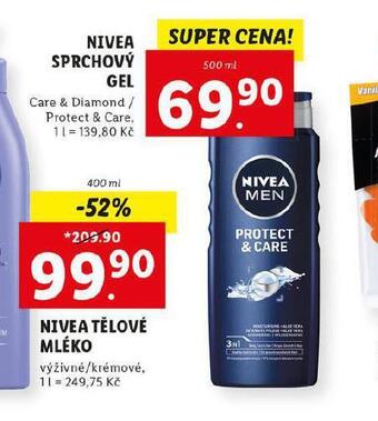Lidl Nivea sprchový gel nabídka