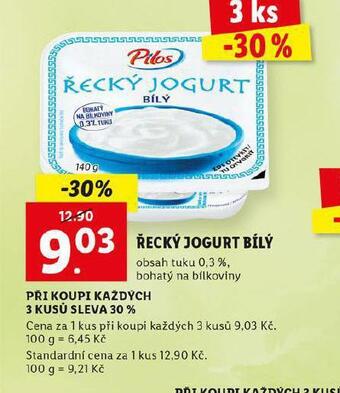 Lidl Řecký jogurt nabídka