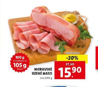Lidl Moravské uzené maso nabídka
