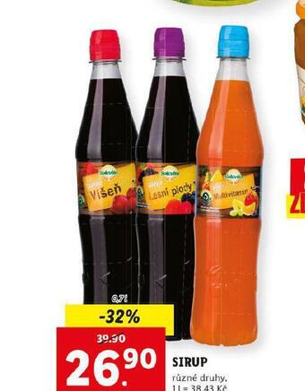 Lidl Sirup nabídka