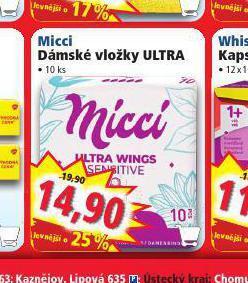Norma Micci dámské vložky ultra nabídka