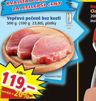 Norma Vepřová pečeně bez kosti nabídka