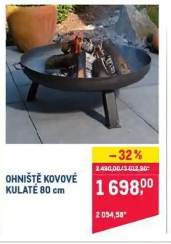 Makro Ohniště Kovové Kulaté 80 cm nabídka