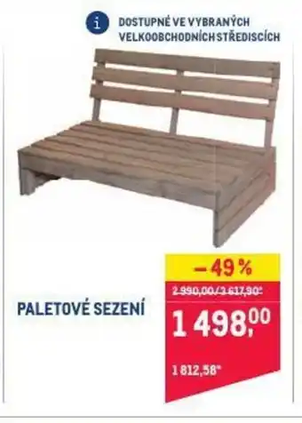 Paletové sezení