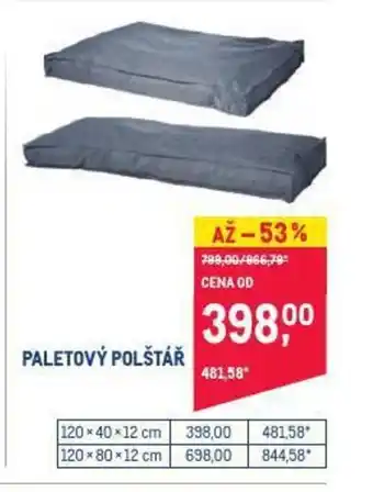Paletový polštář