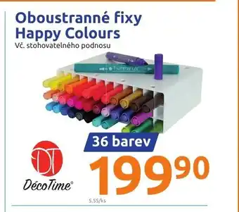 Action Oboustranné fixy Happy Colours 36 barev nabídka
