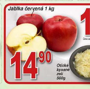 Lidl Jablka červená nabídka