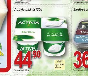 Lidl Activia bílá nabídka