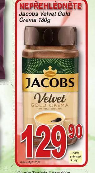 Lidl Jacobs velvet gold crema nabídka