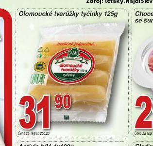 Lidl Olomoucké tvarůžky tyčinky nabídka