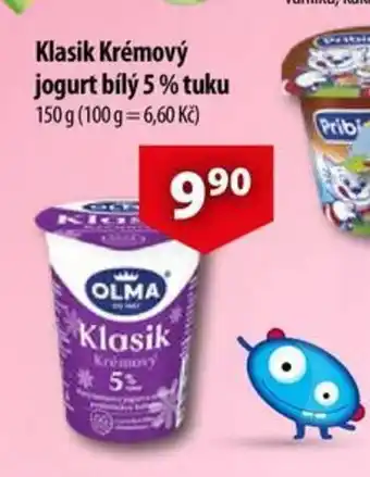 CBA Klasik Krémový jogurt bílý 5% tuku 150 g nabídka