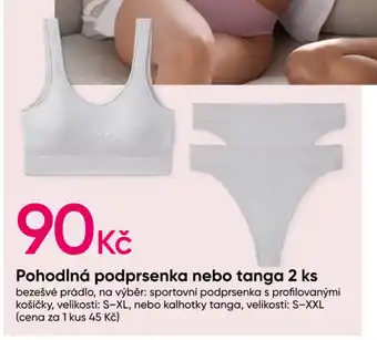 Pohodlná podprsenka nebo tanga 2 ks