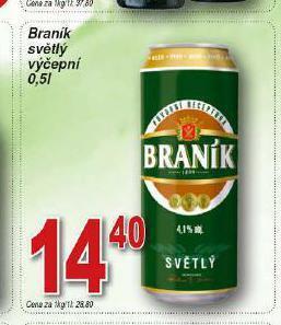 Lidl Pivo braník nabídka