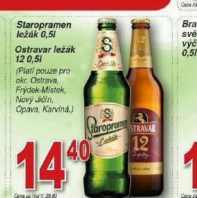 Lidl Pivo staropramen ležák nabídka