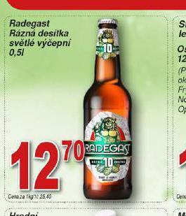 Lidl Pivo radegast rázná 10 nabídka