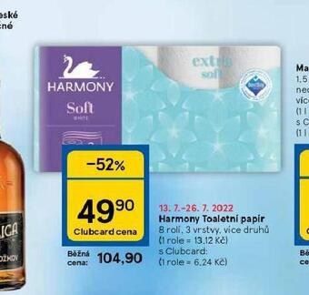 Tesco Harmony toaletní papír nabídka