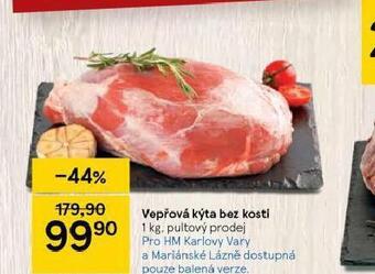 Tesco Vepřová kýta bez kosti nabídka