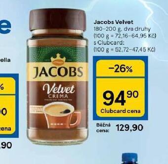 Tesco Jacobs velvet nabídka
