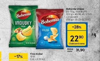 Tesco Bohemia chipsy nabídka