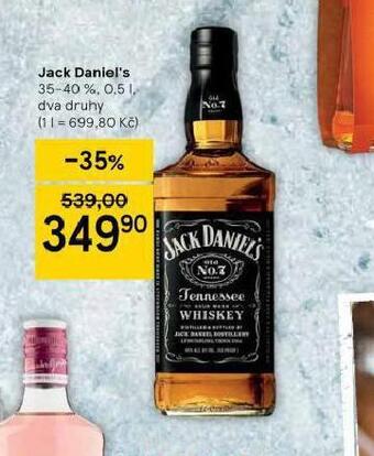 Tesco Jack daniel´s nabídka