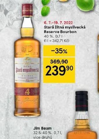 Tesco Stará žitná myslivecká reserve bourbon nabídka