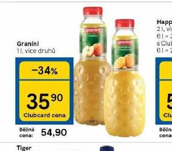Tesco Granini nabídka