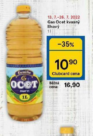 Tesco Gas ocet kvasný lihový nabídka