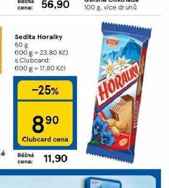 Tesco Sedita horalky nabídka
