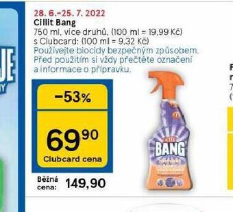 Tesco Cillit bang nabídka