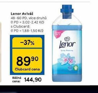 Tesco Lenor aviváž nabídka