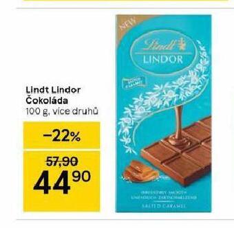 Tesco Lindt lindor čokoláda nabídka