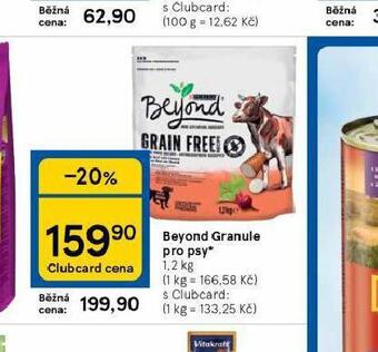 Tesco Beyond granule pro psy nabídka