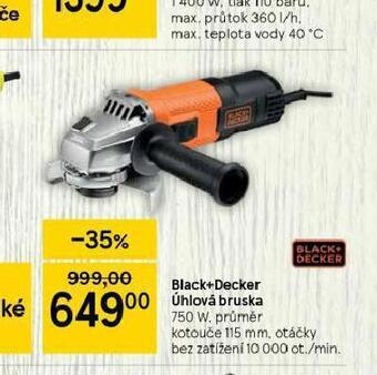Tesco Black + decker úhlová bruska nabídka