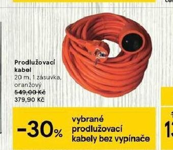 Tesco Prodlužovací kabel nabídka