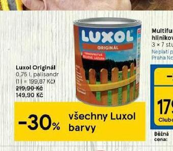 Tesco Luxol originál nabídka