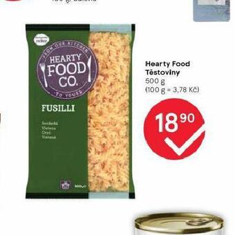 Tesco Hearty food těstoviny nabídka